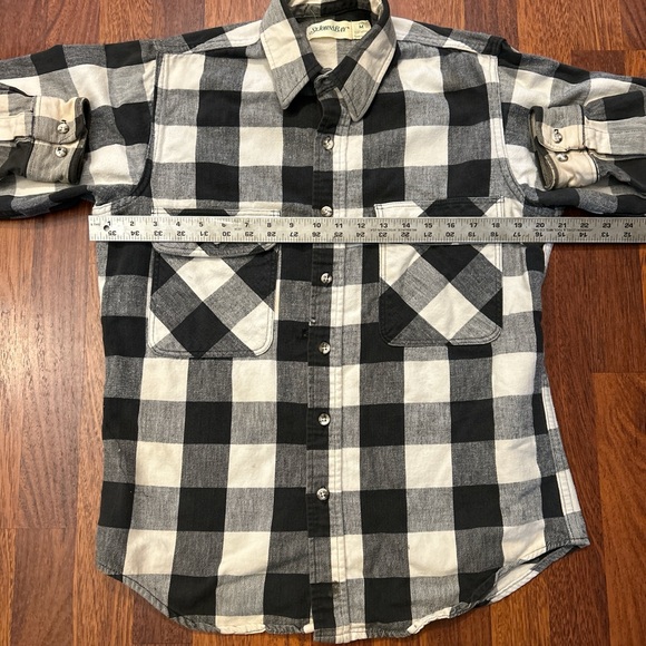 Vintage Heavyweight Plaid Flannel Shirt 90s Grunge Size Medium St John’s Bay - Picture 3 of 6